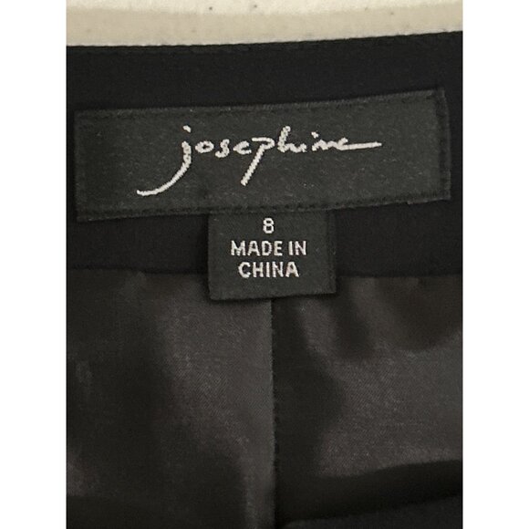 Josephine Women's Size 8 Zebra-Print Jacket - Black & Green 3/4 Sleeve - Picture 4 of 7